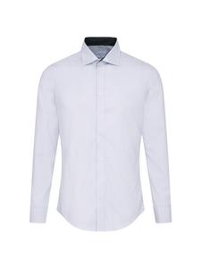 Деловая рубашка узкого кроя с длинным рукавом Seidensticker, синий