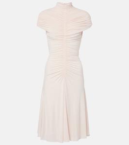 Платье миди из джерси с рюшами Alaïa, Orchidee