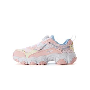 FILA KIDS Скользостойкие амортизирующие износостойкие низкие детские кроссовки для бега elegant pink FILA white для подростков