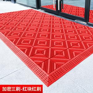 Budis Ковер 75х180 см для улицы, входной, противоскользящий, водостойкий, для отелей, красный