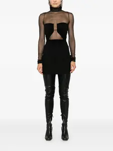 Юбка мини Cut-Off Rick Owens, черный
