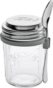 Стакан для завтрака KILNER с ложкой и книгой рецептов Kilner