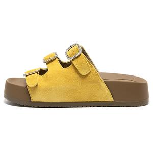 C°BANNER Женские шлепанцы на резиновой подошве желтые, цвет Yellow