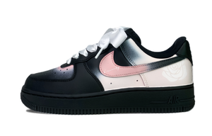 Nike Женские кроссовки Air Force 1 Abrasion Resistant Low top Skateboard черный розовый
