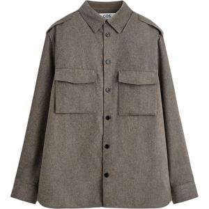 Мужская рубашка цвета тауп COS, коричневый