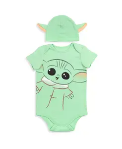 Детский костюм Baby Boys Star Wars в комплекте с боди и шапочкой Starwars, зеленый