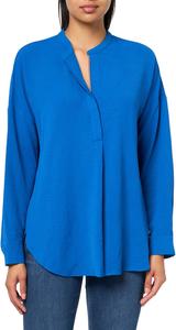 Женский спортивный топ Tommy Hilfiger с длинными рукавами и разрезом на горловине, True Blue