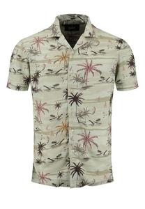 Рубашка Slim Fit на пуговицах Key Largo Sandbanks, цвет Olive/Light green/Dark green