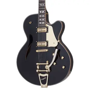 Schecter - 296-SHC - Ретро Купе - 6-струнная электрогитара - Глянцевый черный