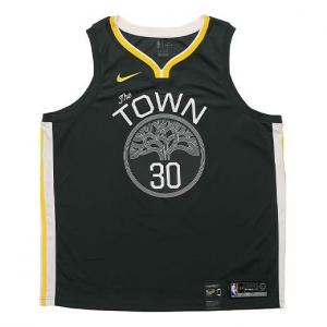 Футболка nba stephen curry statement edition swingman basketball jersey sw fan edition golden state warriors coal black Nike, черный