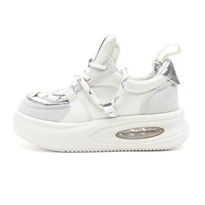 Кроссовки D:FUSE SCANDINAVIA Skateboarding Shoes Women's Low-top Off White/Silver, белый/серебряный