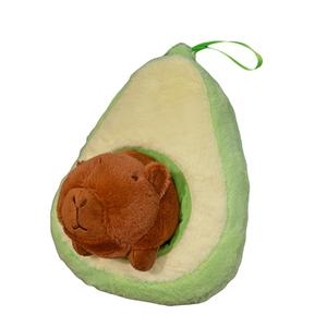 Плюшевая кукла капибара с фруктами 25 см Tak Bebe, Avocado