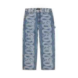 Брюки Supreme x Hysteric Glamour Snake Double Knee Painter Pant, Blue