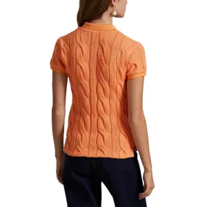 Футболка-поло FW25 женская Polo Ralph Lauren, оранжевый красный