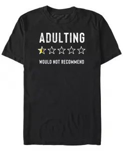 Мужская футболка с коротким рукавом Adulting Ratings Fifth Sun, черный