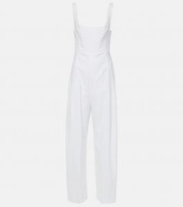 Комбинезон из льна и хлопка Stella McCartney, Pure White