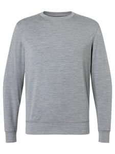 Толстовка из мериносовой шерсти M SOLUTION CREW серого цвета super.natural