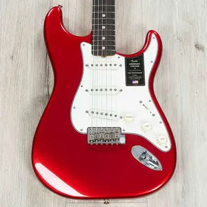 Гитара Fender American Vintage II 1965 Stratocaster, гриф из палисандра с круговым радиусом, цвет Candy Apple Red