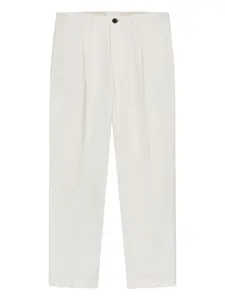 Брюки из хлопка со складками Slowear, нейтральный