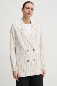 Льняной пиджак Hannah Pepe Jeans, бежевый