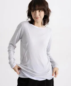 Пуловер из смесовой шерсти с прозрачным вырезом-лодочкой Studio Clip, цвет Light Gray 13