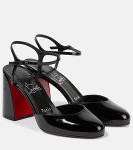 Туфли-лодочки Mary Jane из кожи Jane 85 Christian Louboutin, цвет black/lin black