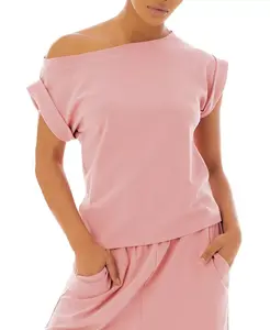 Женский топ с открытыми плечами Dai Moda, розовый