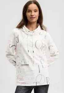 Толстовка strukturiertes mit hohem kragen und art Soccx, Ivory