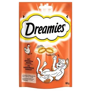 Лакомства для кошек с лососем в хрустящей оболочке Dreamies, 60 г