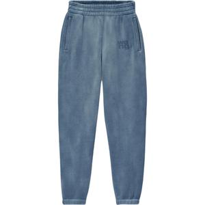 Essential Terry Ribbed Hem Joggers Alexander Wang, синий