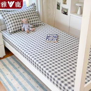 Yalu Простыня на резинке 180х200 см из чистого хлопка, дышащая, цвет Gree