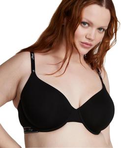 Victoria's Secret Женский бюстгальтер-майка Pink Wear Everywhere с легкой подкладкой, бюстгальтеры для женщин (32A-40DDD), Pure Black Logo