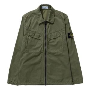 Куртка overshirt 'olive' Stone Island, зеленый