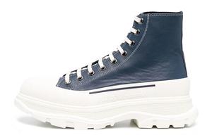 Мужские ботинки Alexander McQueen Tread Slick Martin, белый/синий