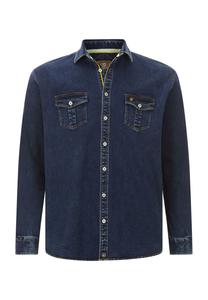 Джинсовая рубашка ОЛАВИК JAN VANDERSTORM, темно-синий