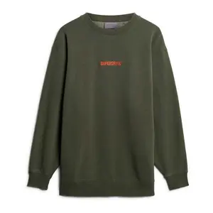 Толстовка Superdry Micro Logo Graphic Loose, зеленый