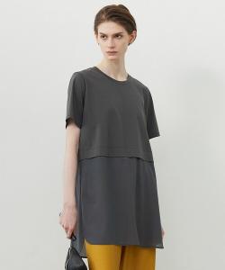 Топ из прозрачного трикотажа ICB, серый