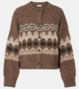Кардиган Cammie Fair Isle из смесовой шерсти Altuzarra, Oak Moss Fairisle