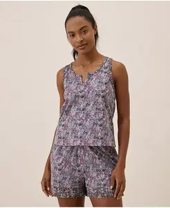 Женская пижамная майка Staycation из органического хлопка Pact, фиолетовый