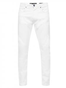 Rusty Neal Белые джинсовые брюки "MELVIN" зауженного кроя из эластичного хлопка, белого цвета