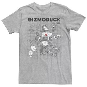 Мужская футболка Disney DuckTales Gizmoduck Schematic Licensed Character