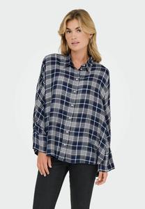 Блуза ONLY Button-down blouse, Naval Academy/Dark Blue