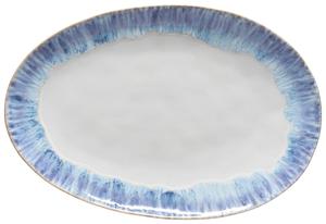 Блюдо Costa Nova, 41x28 см, белый/голубой