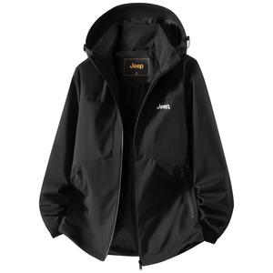 Пуховик Unisex Stand Collar Moderate Down Jacket Jeep, 003 черный (premium embroidery logo unlined jacket)