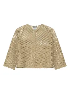 Кардиган рыхлой вязки Il Gufo, нейтральный