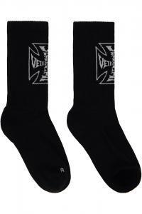 Vetements Черные байкерские носки с логотипом в виде креста