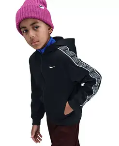 Спортивный клуб Big Kids Dri-FIT худи с молнией Nike, черный