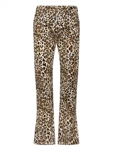 Джинсы с леопардовым принтом DSQUARED2, коричневый
