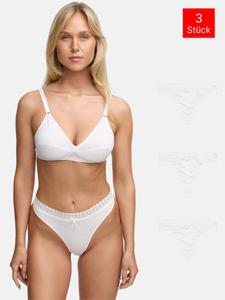 Стринги Tazzio 3er Pack F927, белый