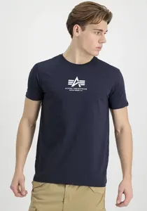 Рубашка с круглым вырезом Alpha Industries "Basic T ML", синий
